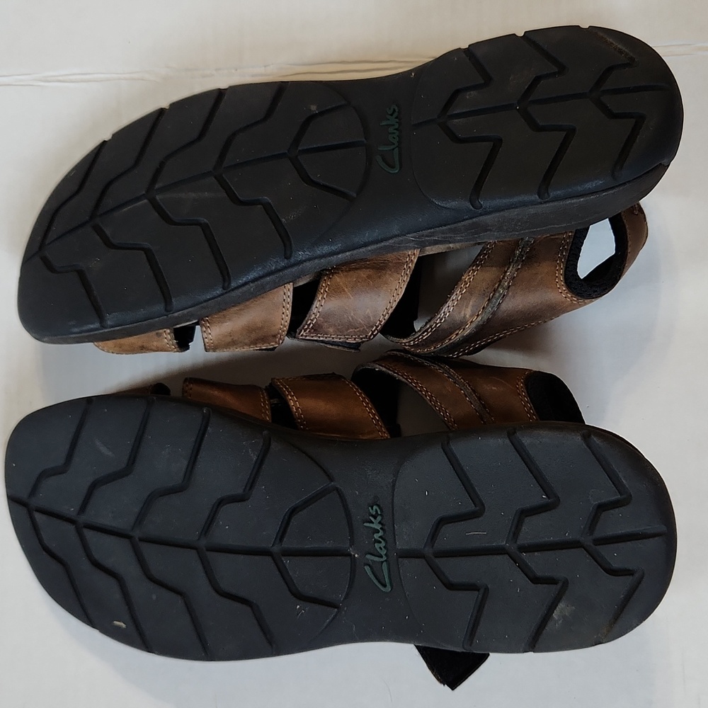 Men's Clark's Fisherman Sandals with Leather Upper and Thick Rubber Sole… - Picture 6 of 11